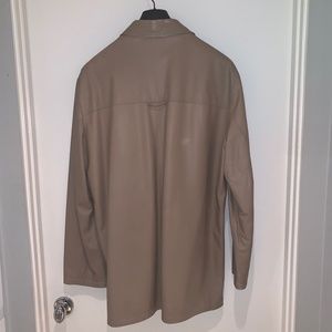 Ermenegildo Zegna Italian Lambskin Leather Coat